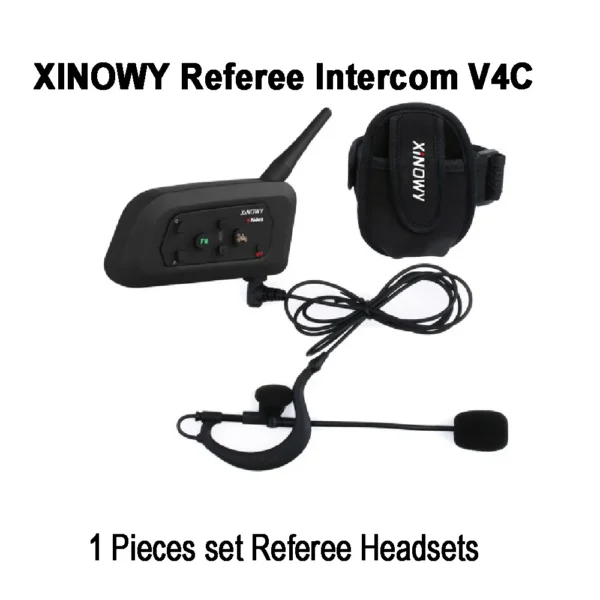 2025 XINOWY One Piece Football Soccer Referee Talking Headset V4C