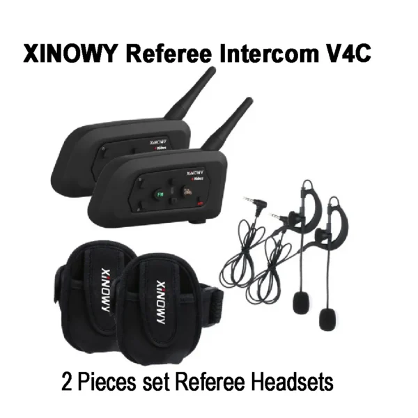 2025 XINOWY 2 Pieces set Soccer Volleyball HockeyReferee Headsets V4C