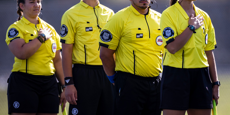 dress professional as new soccer referee