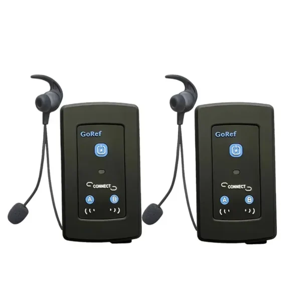 2025 New 2 Pieces Set GOREF Football Referee Intercom Headset 1200M Full Duplex Referee Communication Headsets