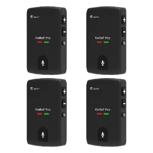 4 Pieces Set GoRef Pro Referee Headsets 6 Users Talking Audio Record
