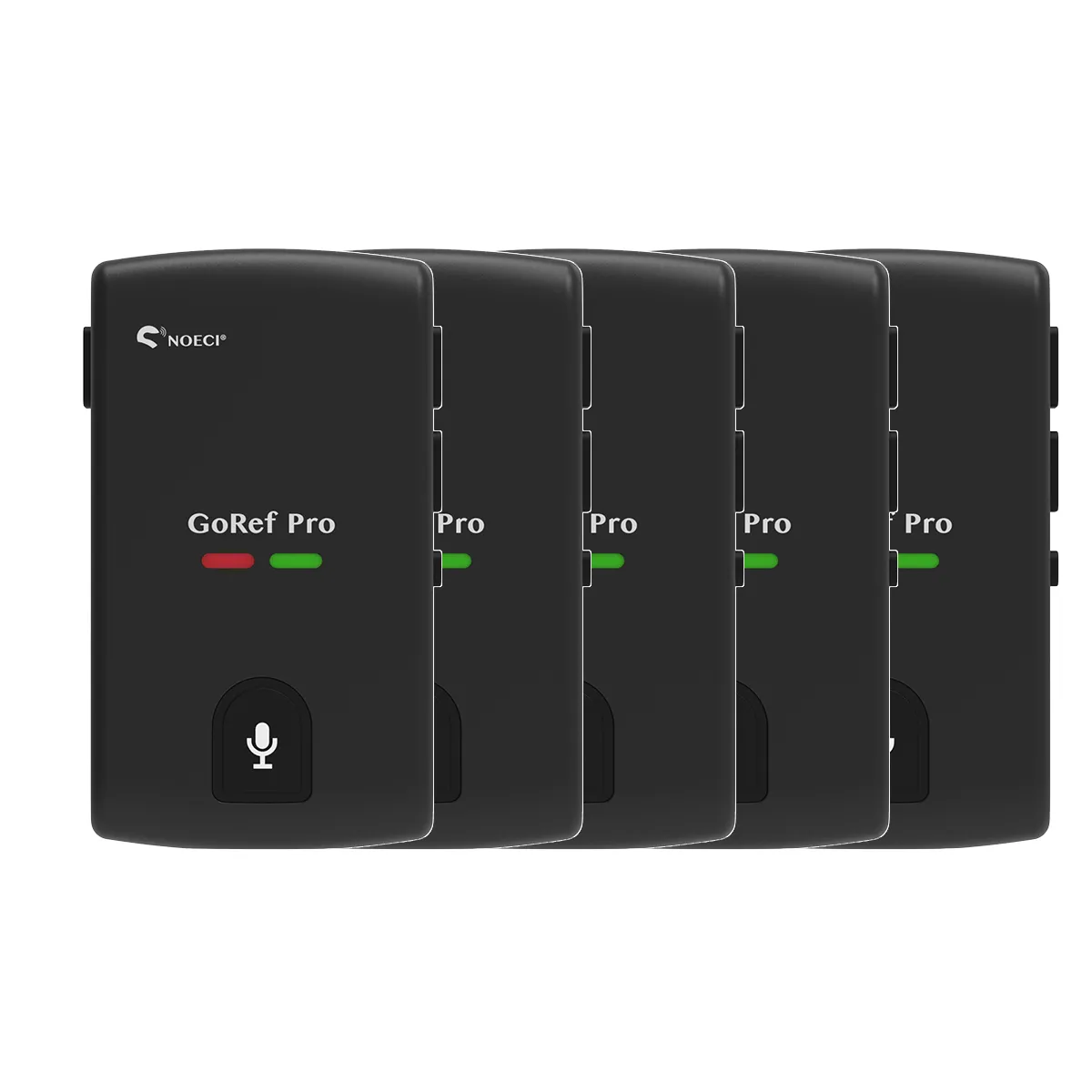 5 Pieces Set GoRef Pro Referee Headsets 6 Users Talking Audio Record