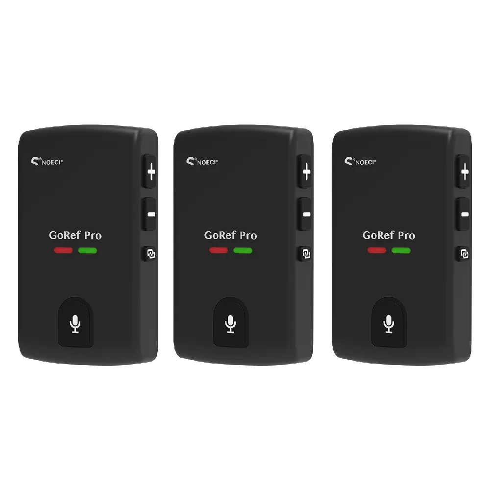 3-Pack GoRef Pro Football Soccer Volleyball Referee Headsets