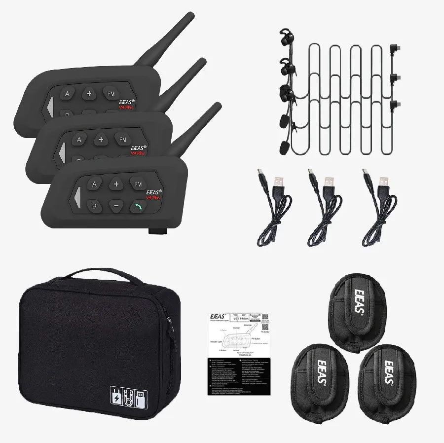 EJEAS V4C Plus Referee Headsets Intercom Full Duplex - Image 3